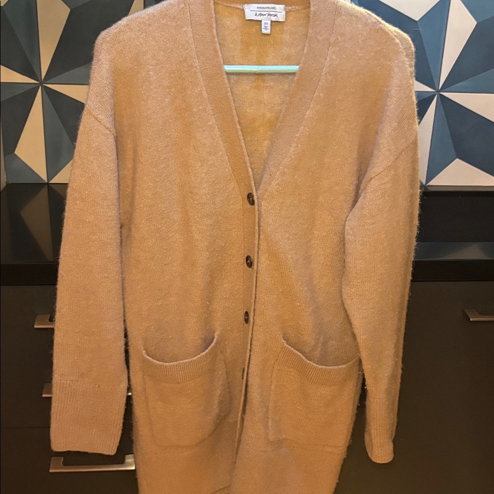 & Other Stories Camel Knit Cardigan